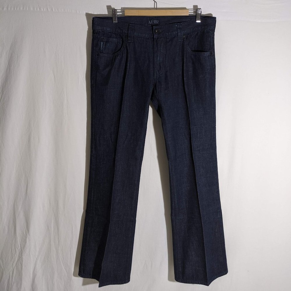 Armani Jeans Dark Wash Straight Cut Jeans